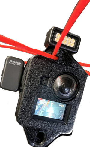 IF3H **Discontinued** Inspection Fire Three Housing Only for Go Pro Max Camera (buy that from GoPro). With Lens Covers.